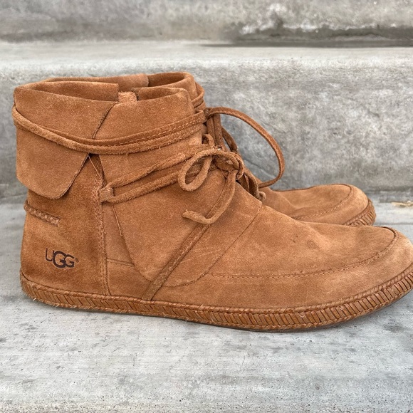 UGG Reid Women's Chestnut Ankle Booties 9.5 - Picture 7 of 10
